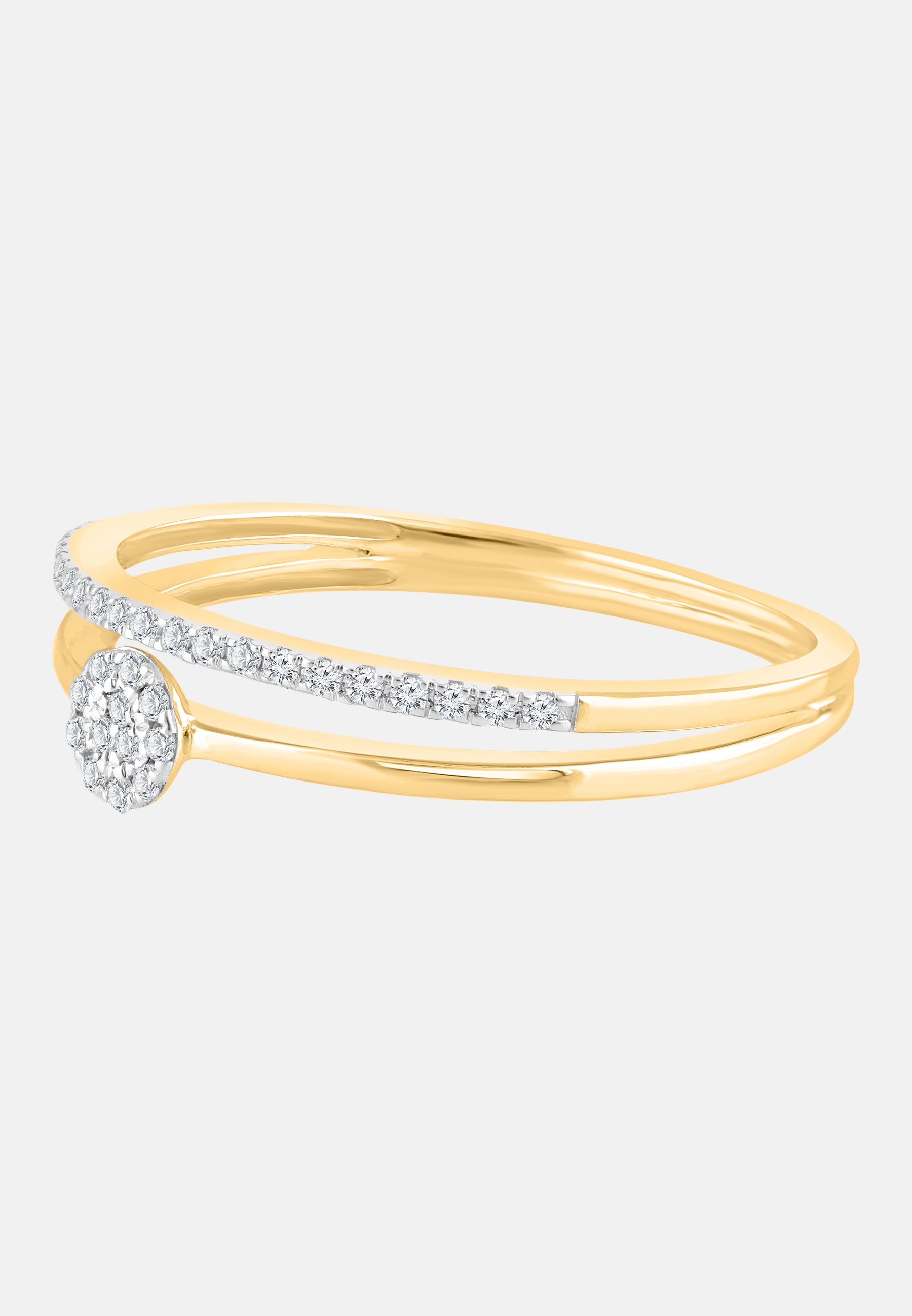 Ring aus 375 Gelbgold mit Diamant