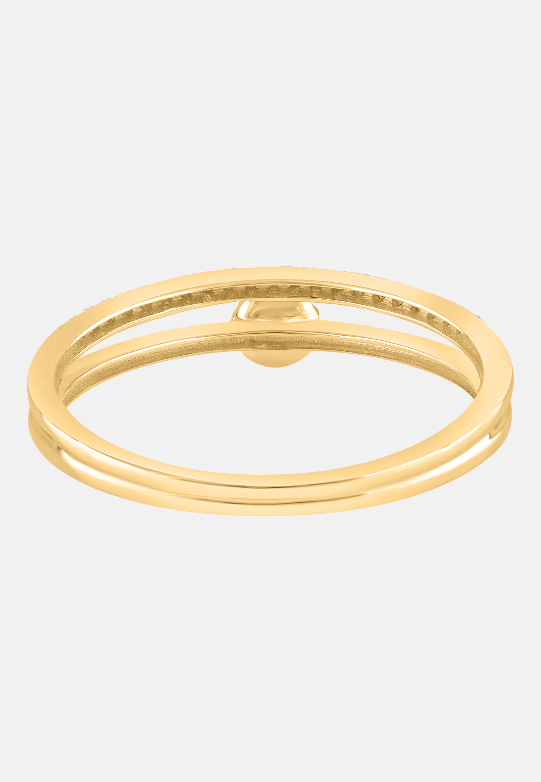 Ring aus 375 Gelbgold mit Diamant