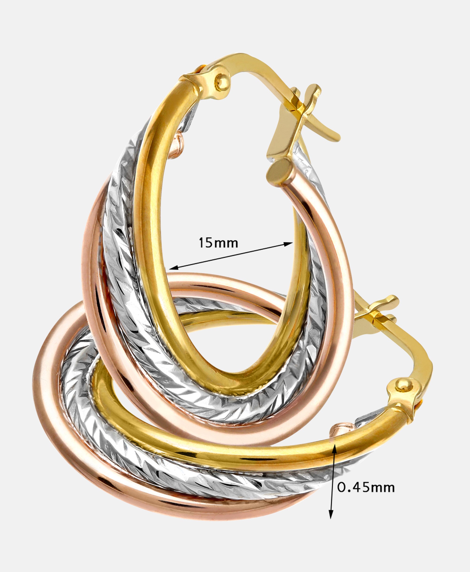 Creolen aus 375 Gelbgold