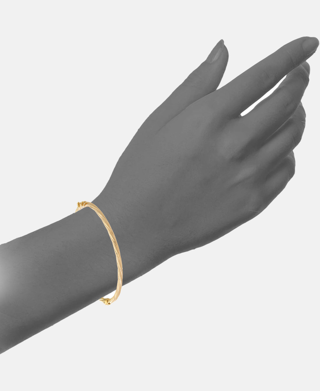 Armreif aus 375 Gelbgold gedreht