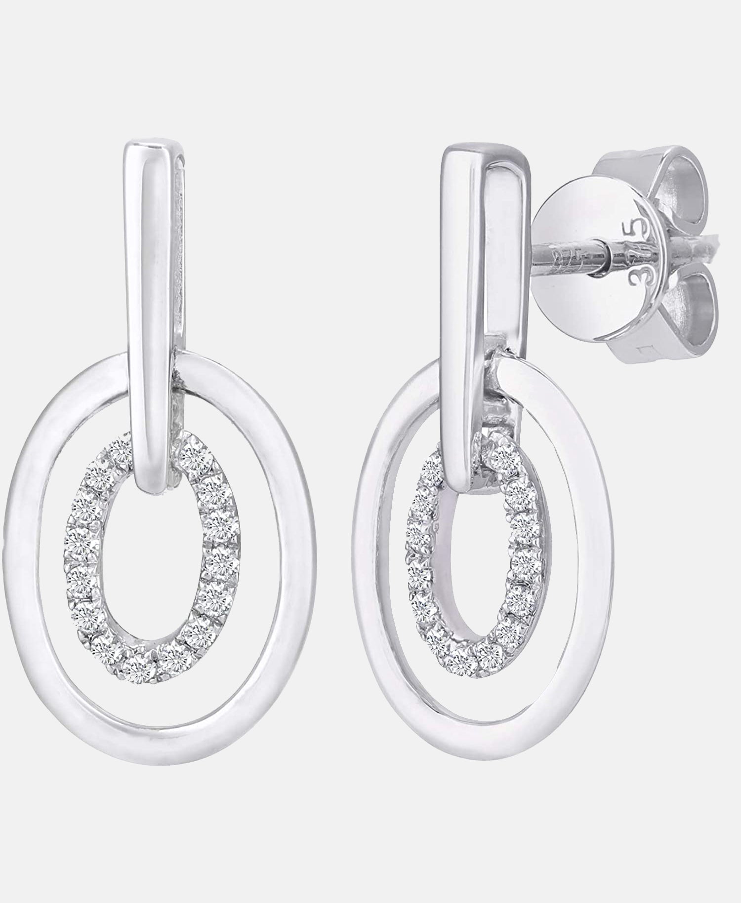 DIAMANT LETERNEL Earrings Silver
