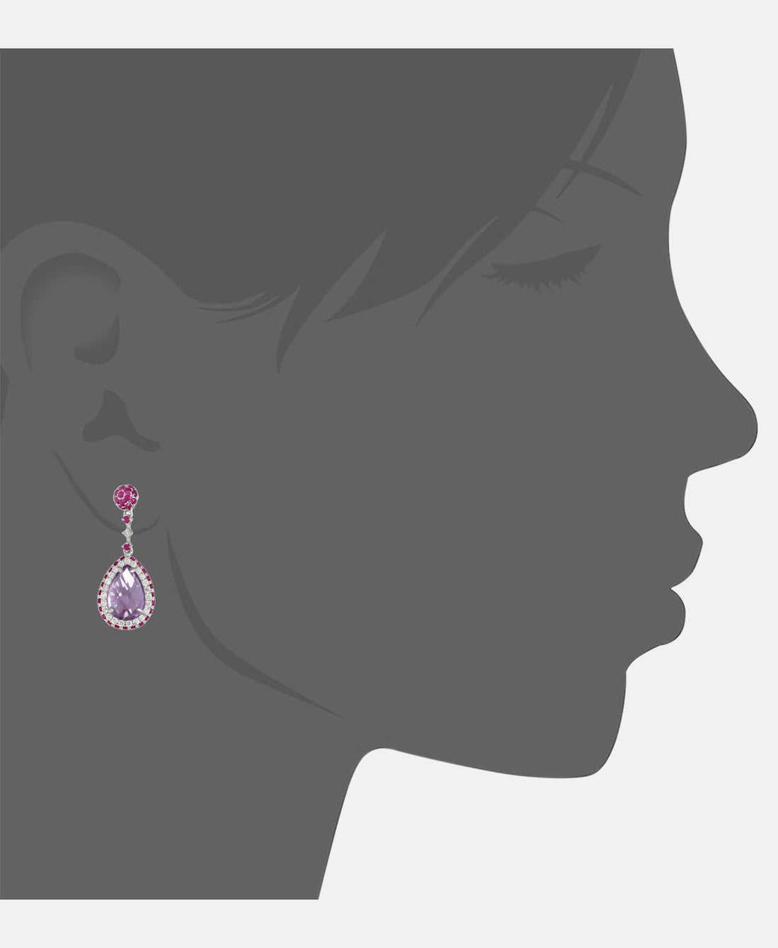 DIAMANT LETERNEL Earrings Silver