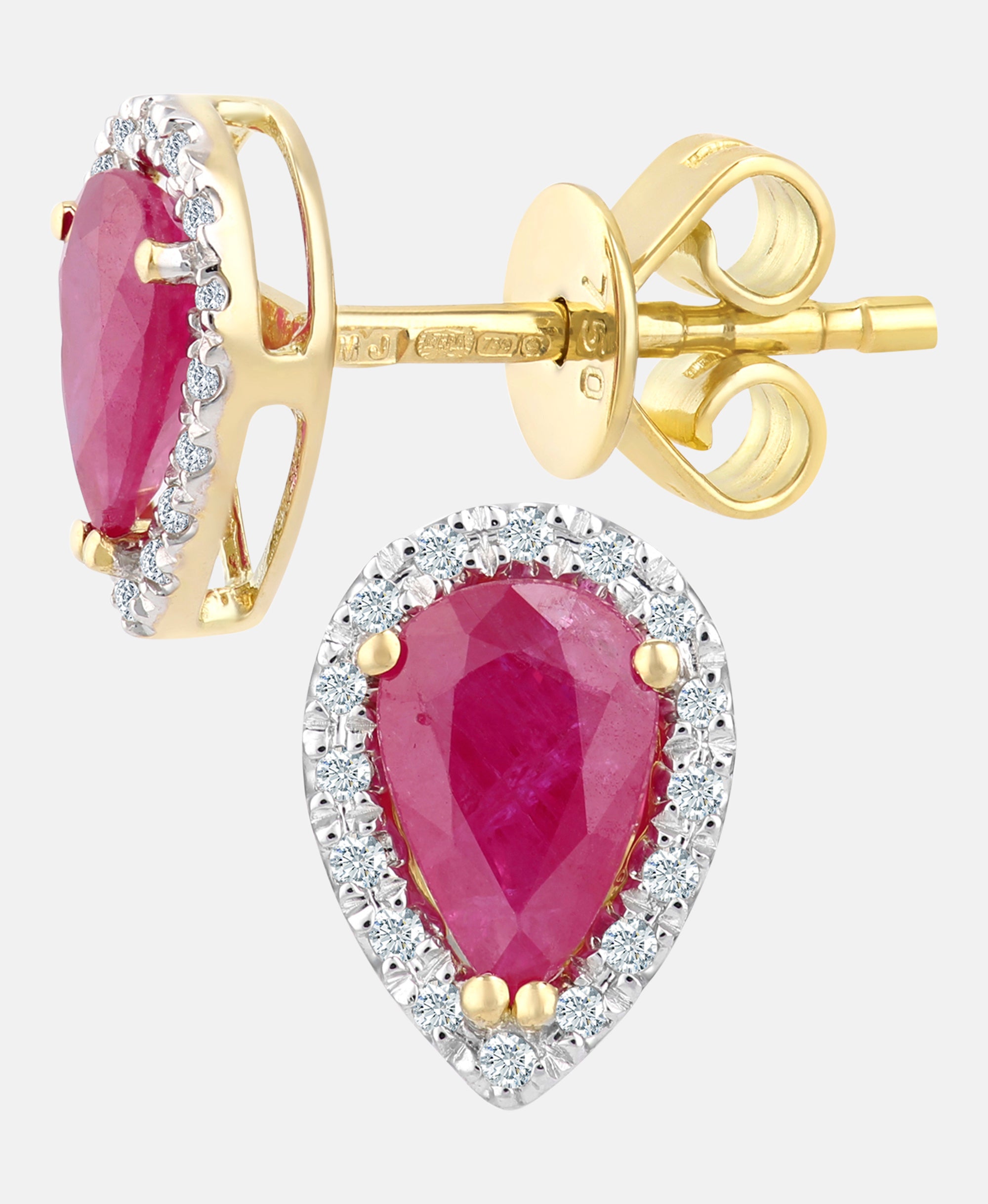 DIAMANT LETERNEL Earrings Dark pink