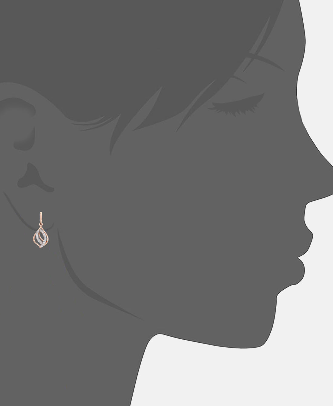 DIAMANT LETERNEL Earrings Rose gold