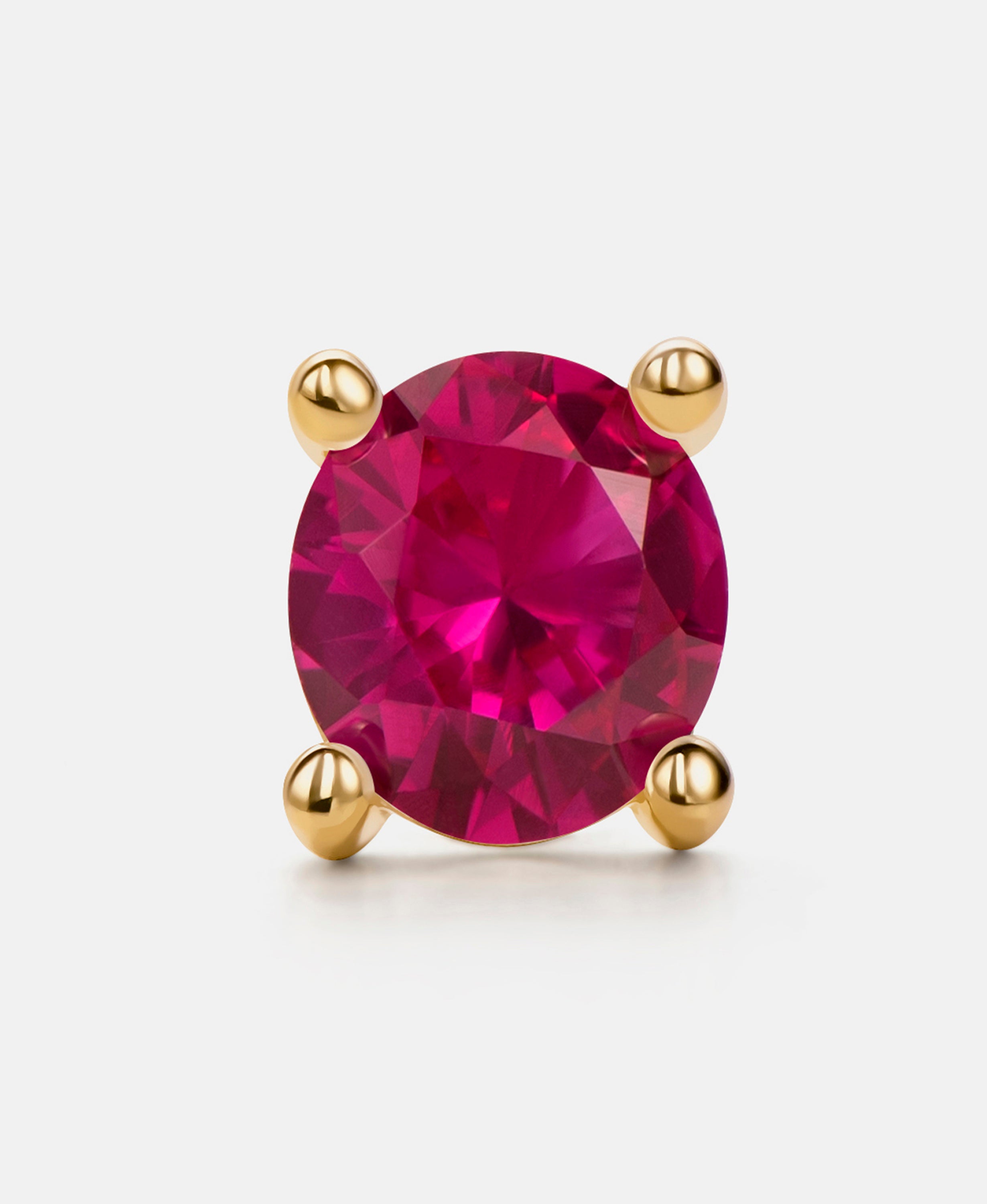 Stud earrings in 585 (14K) Yellow Gold with Cubic Zirconia