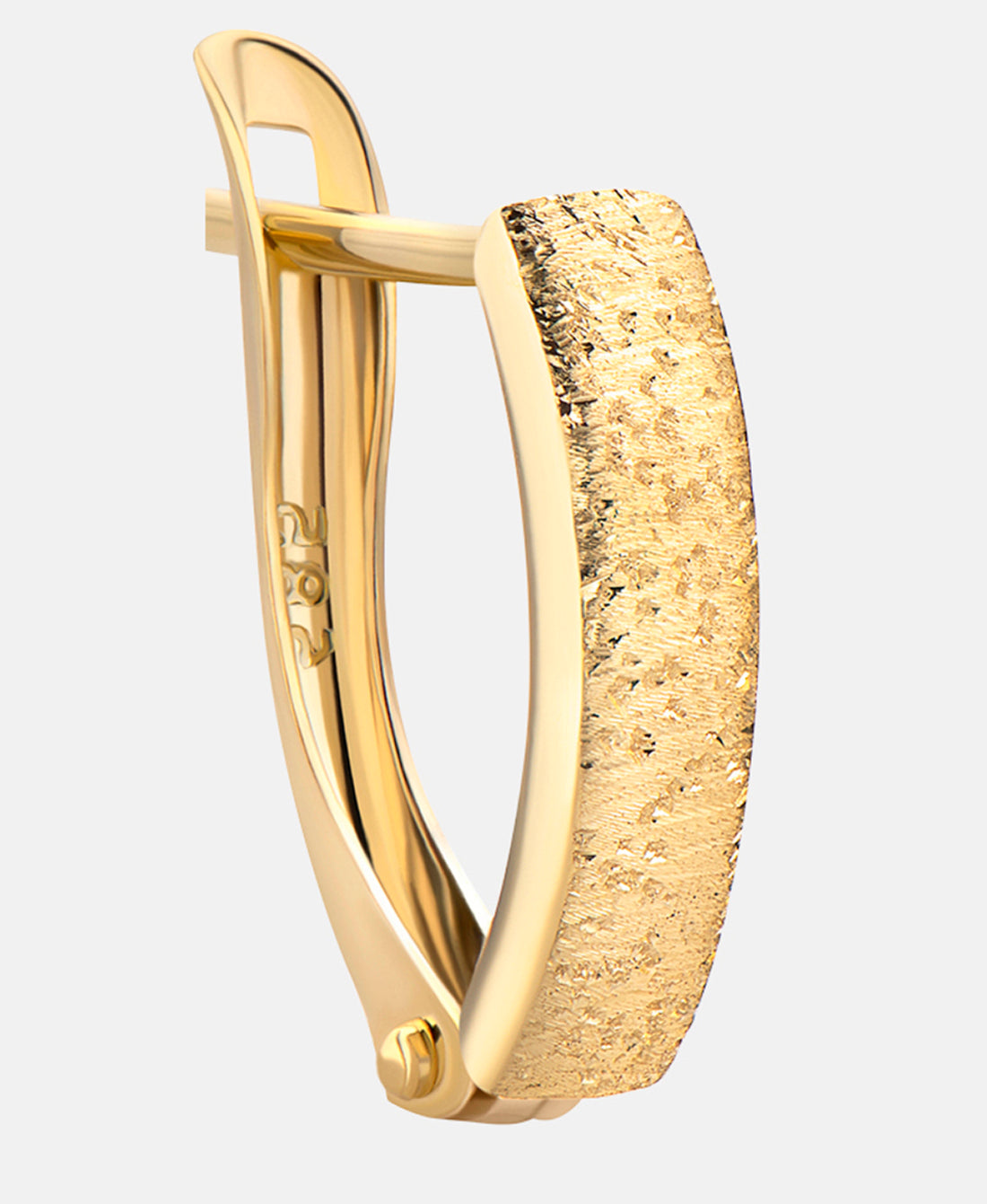 Hoop earrings in 585 (14K) Yellow Gold