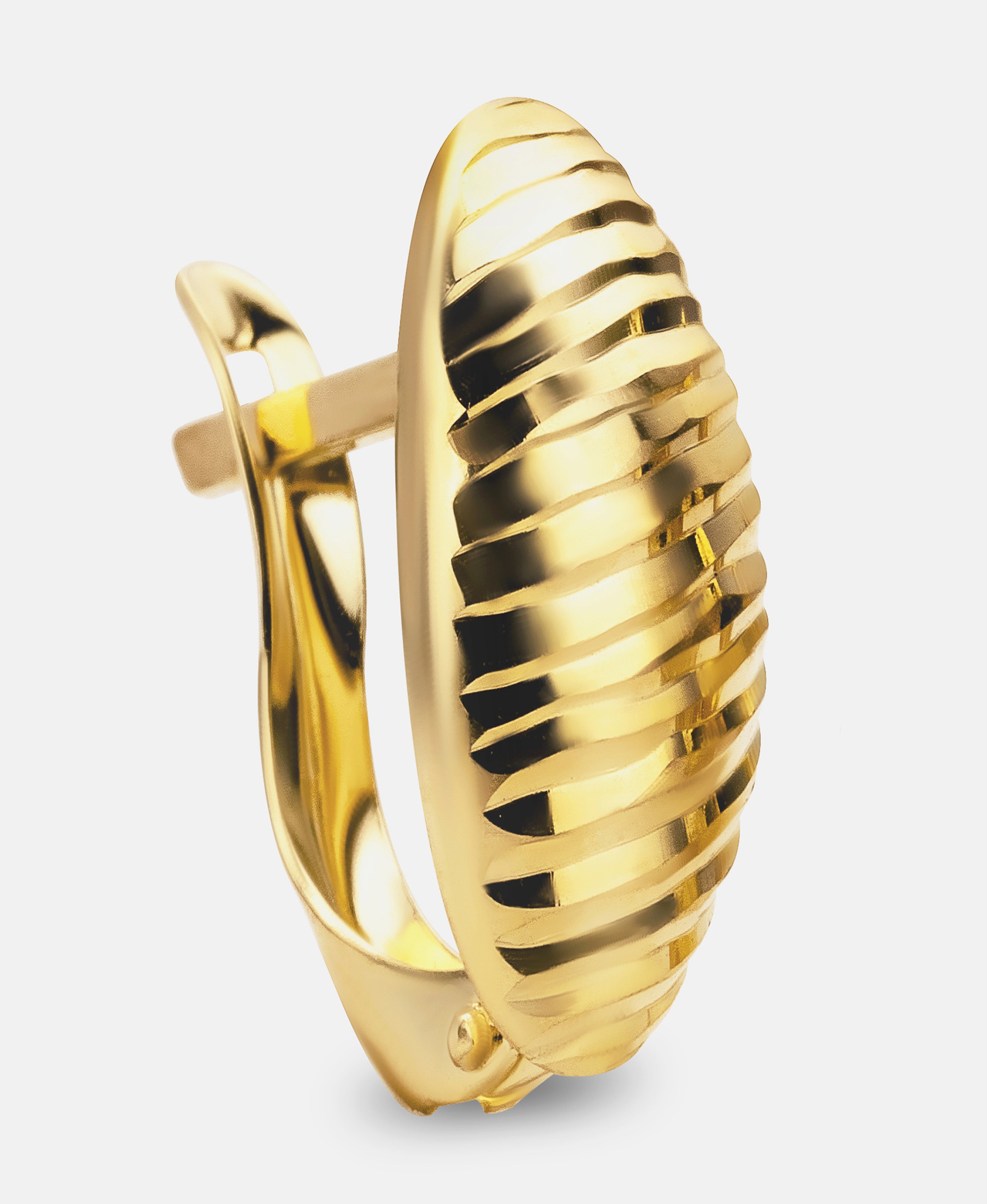 Hoop earrings in 585 (14K) Yellow Gold