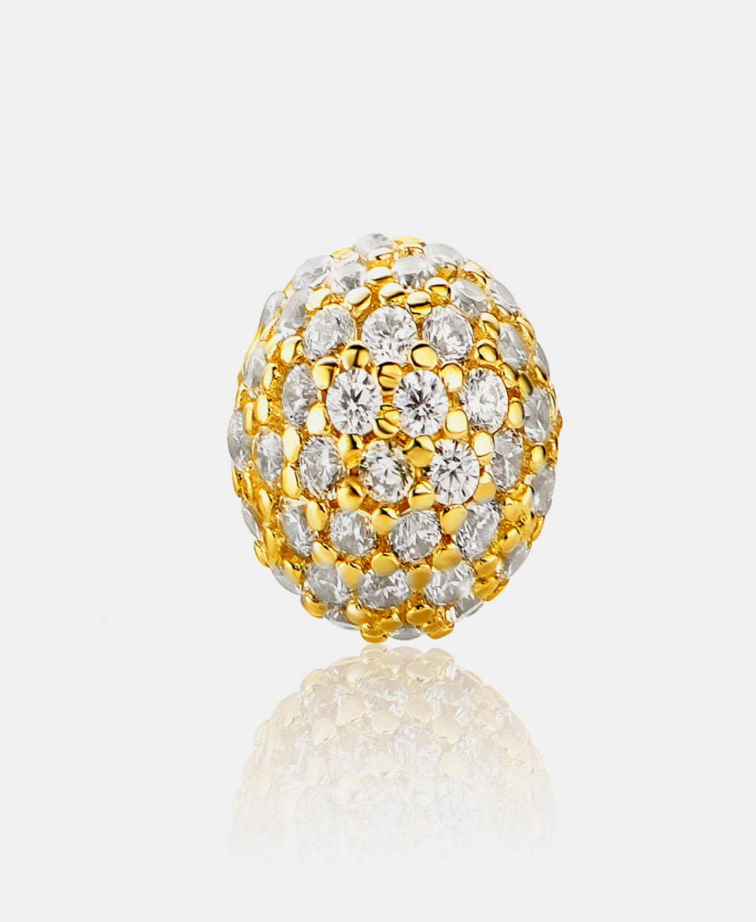 Stud earrings in 585 (14K) Yellow Gold with Cubic Zirconia