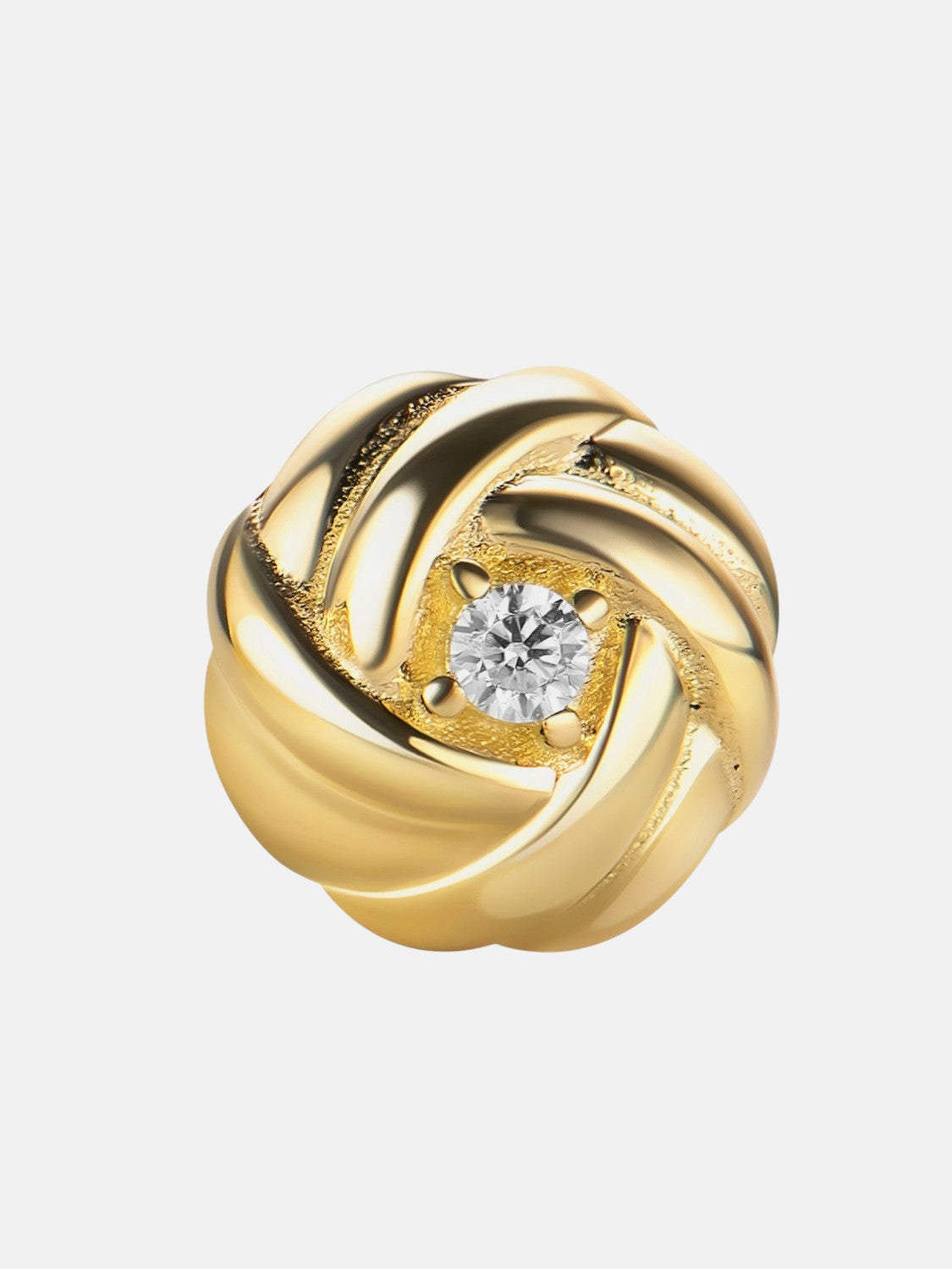 Stud earrings in 585 (14K) Yellow Gold with Cubic Zirconia