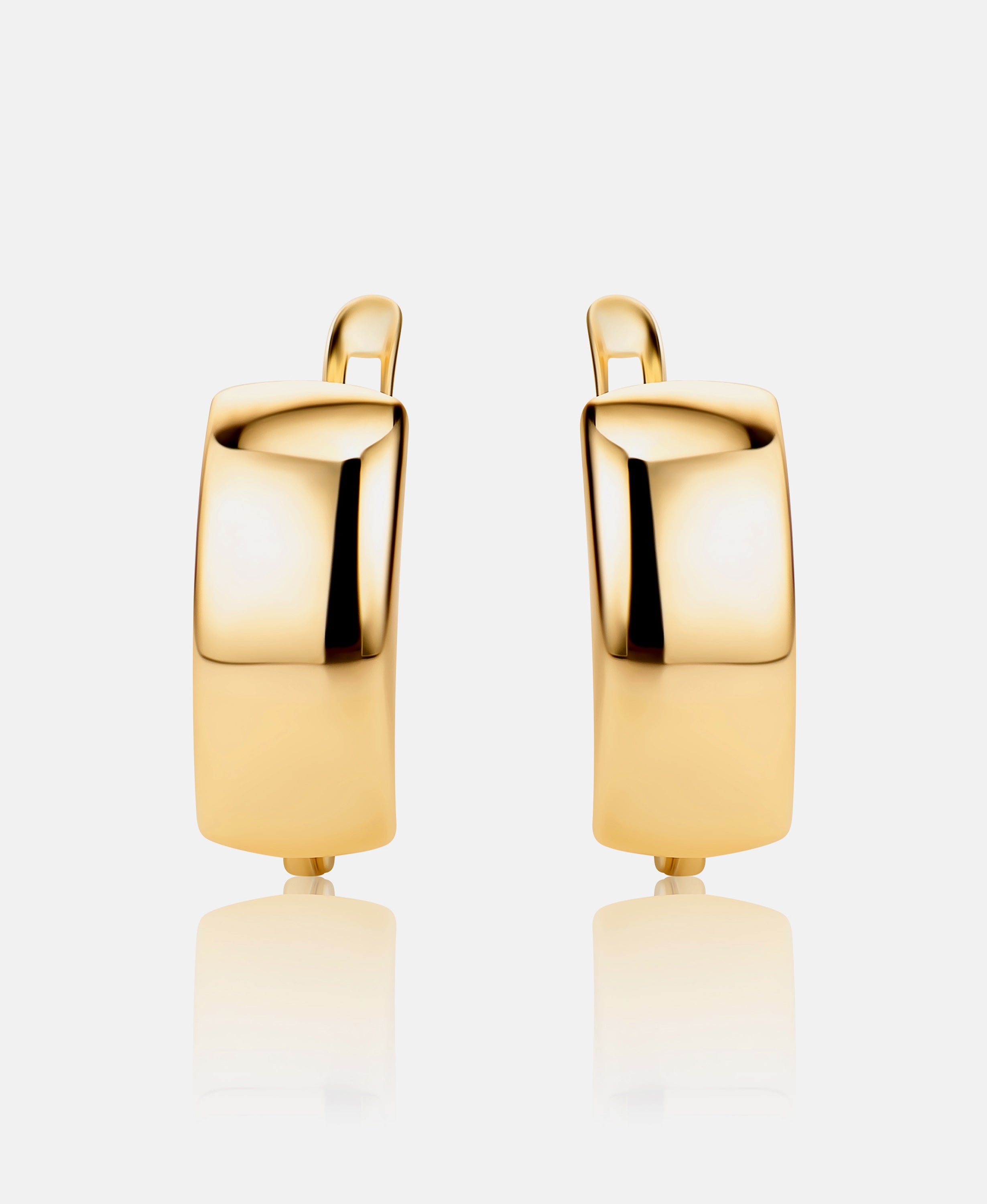 Hoop earrings in 585 (14K) Yellow Gold