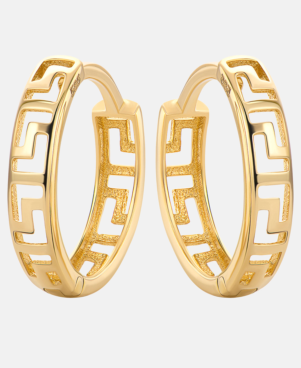 Hoop earrings in 585 (14K) Yellow Gold