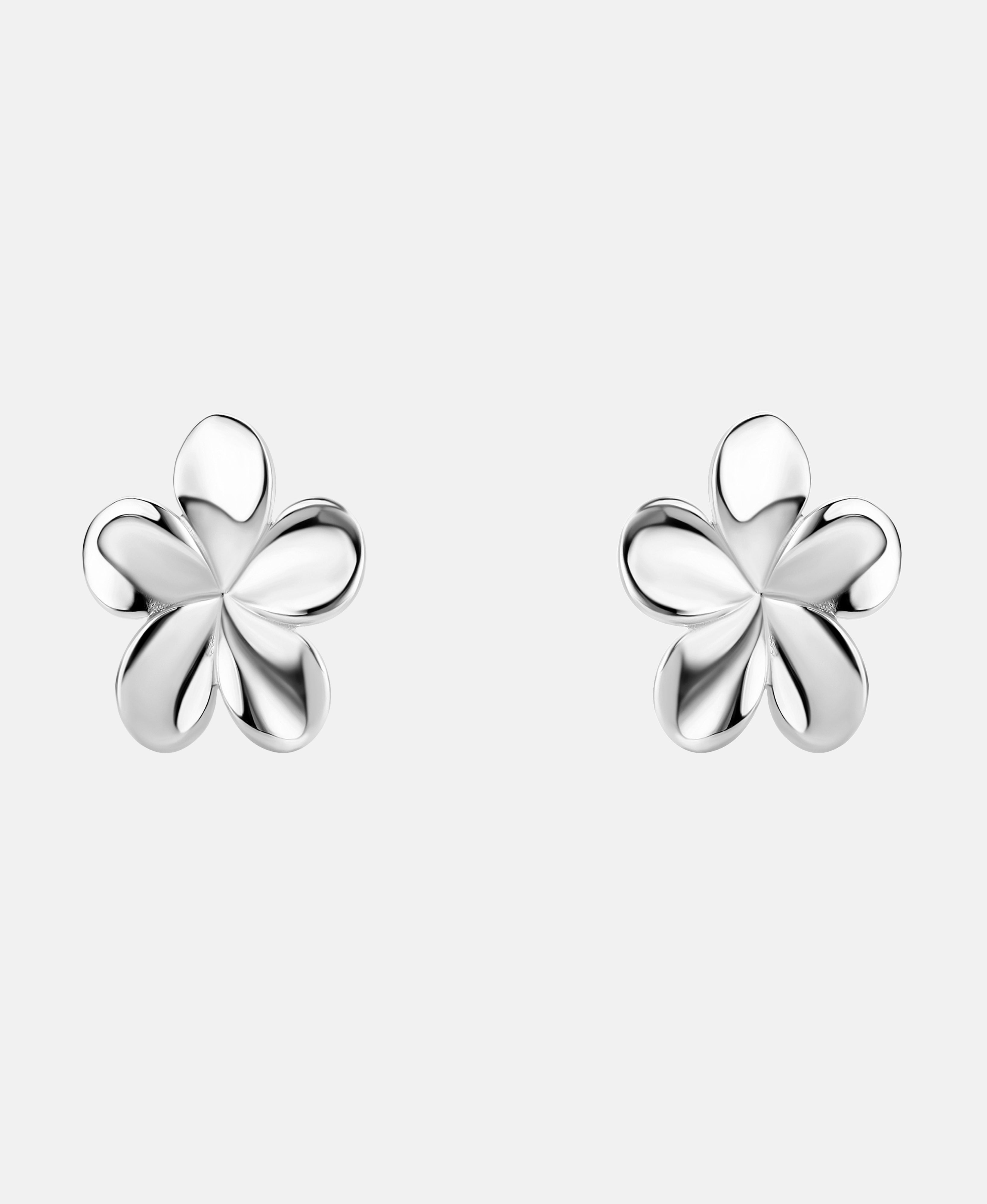Stud earrings in 585 (14K) White Gold