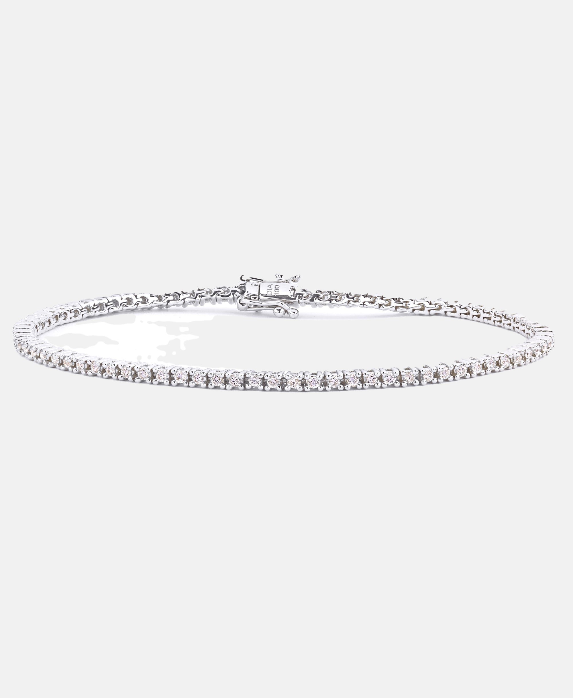 Armband aus 750 Weißgold mit 1 Karat Diamant