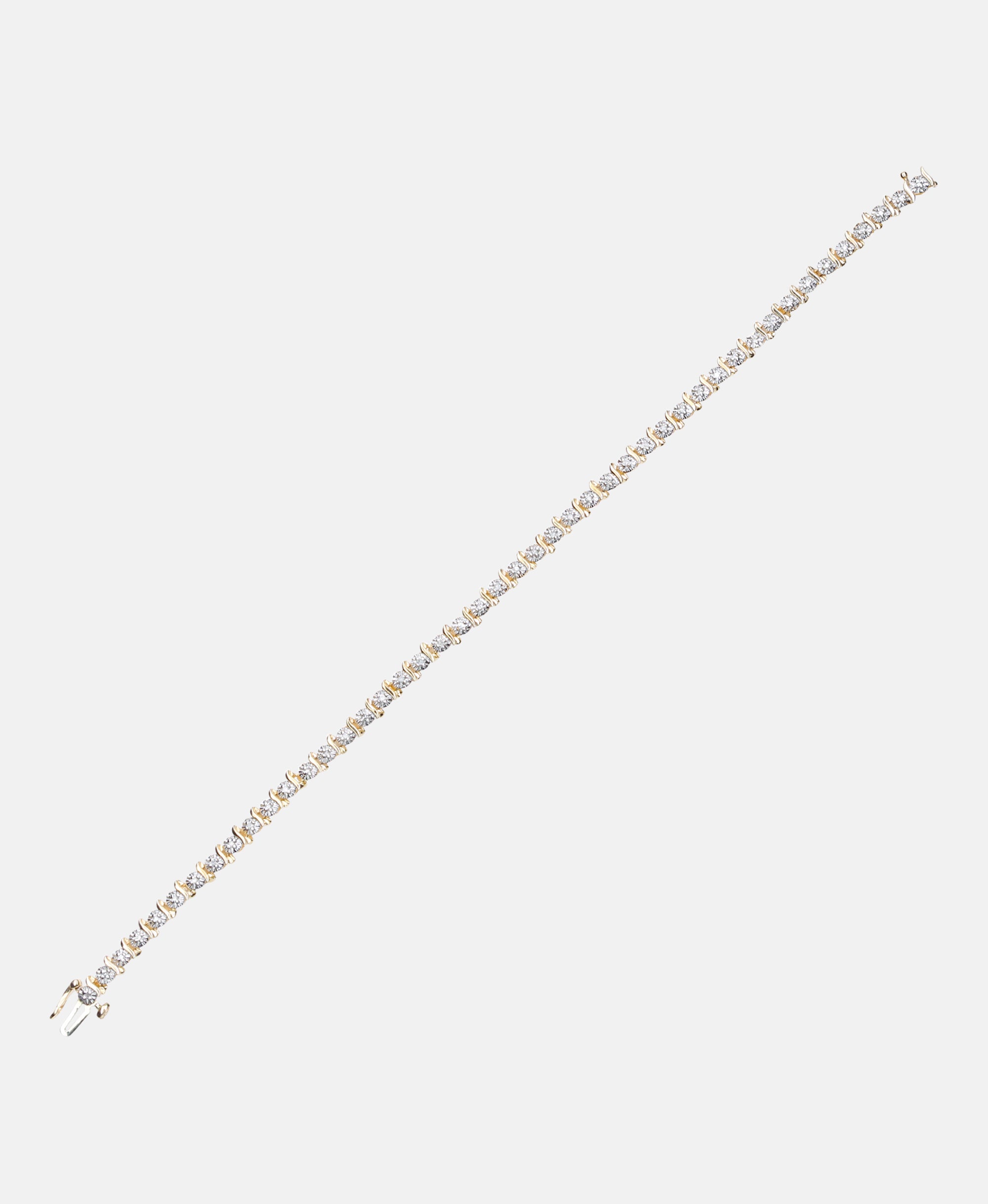 Armband aus 375 Gelbgold mit Diamant