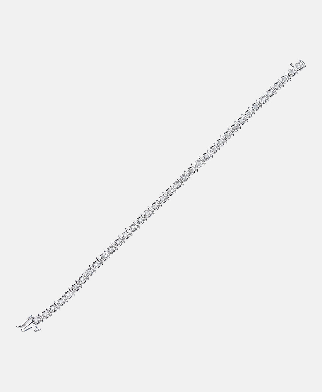 Armband aus 375 Weißgold mit Diamant