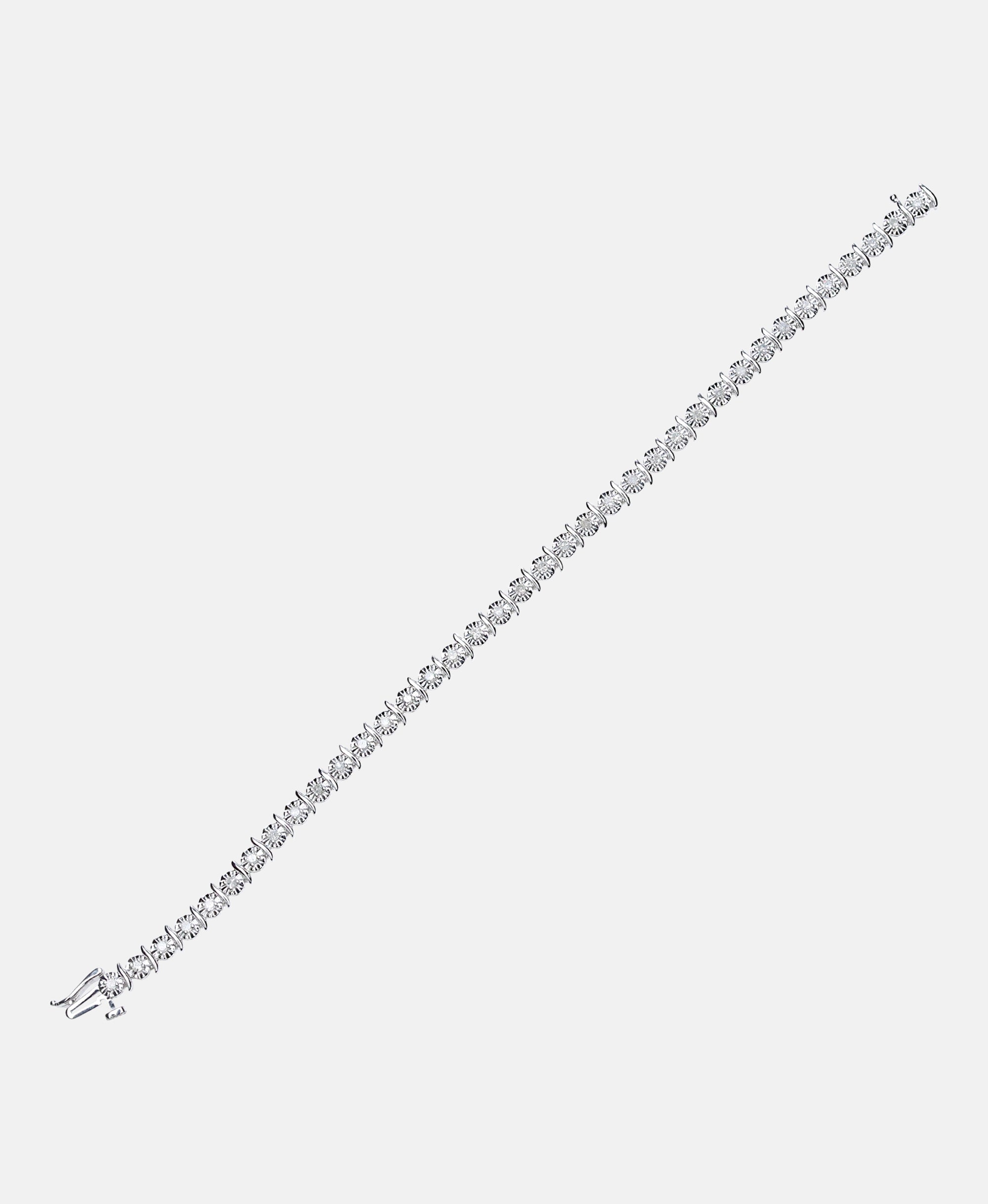 Armband aus 375 Weißgold mit Diamant