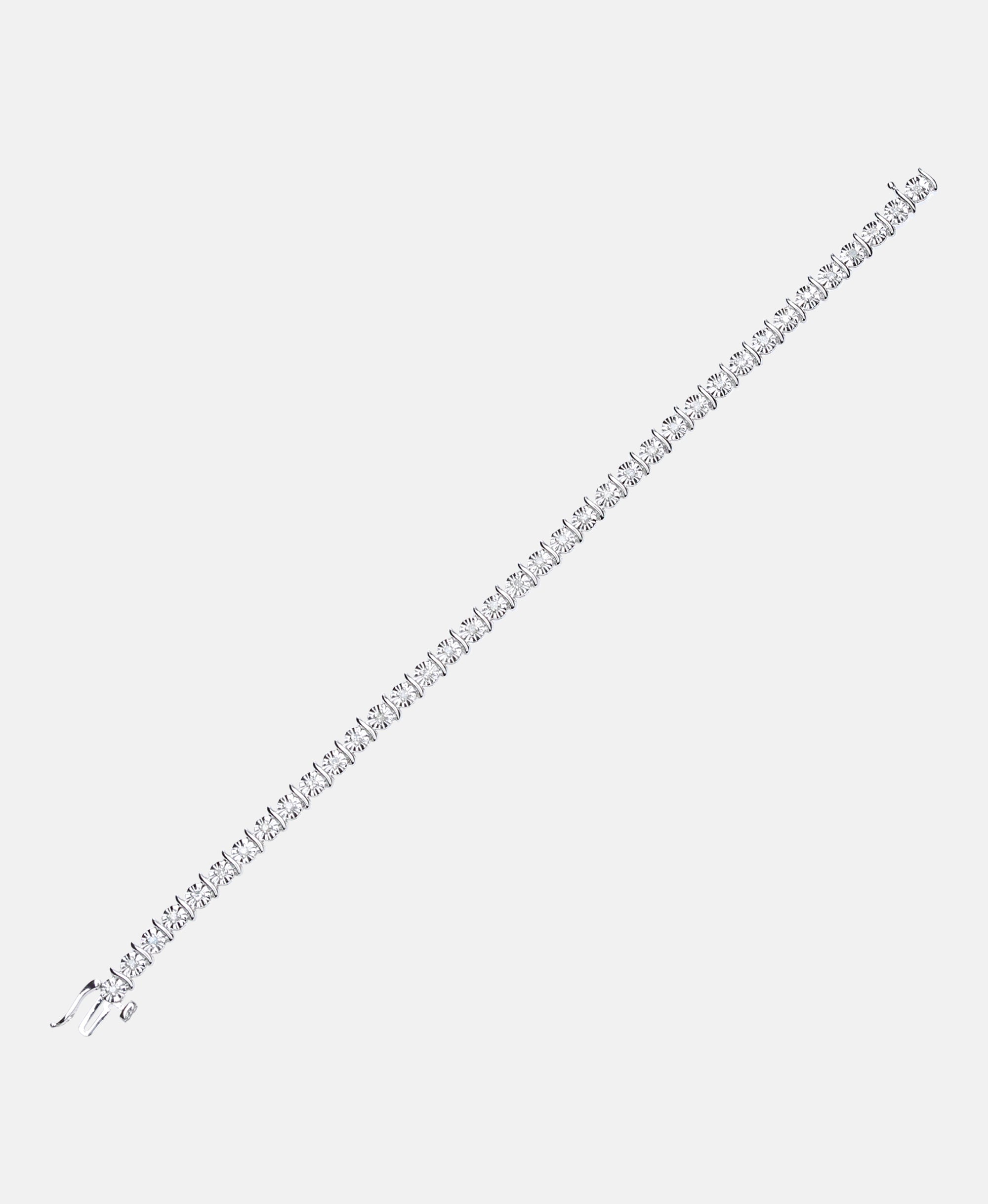 Armband aus 375 Weißgold mit 0.50 Karat Diamant