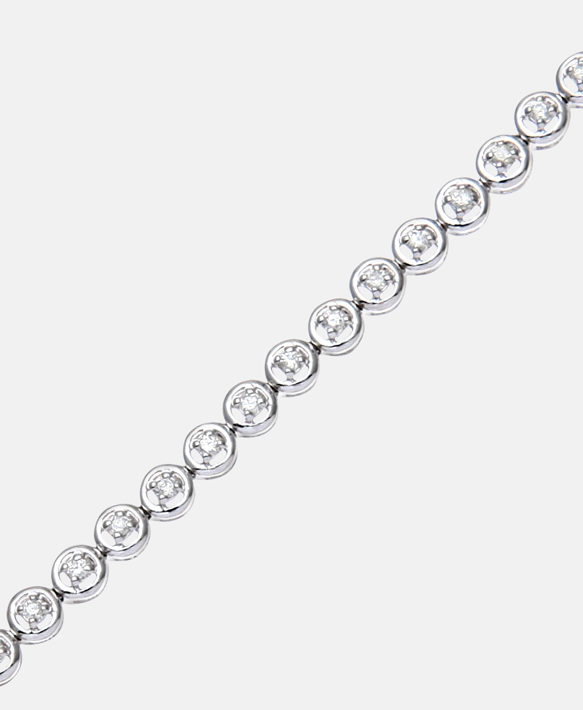 Armband aus 375 Weißgold mit 0.50 Karat Diamant
