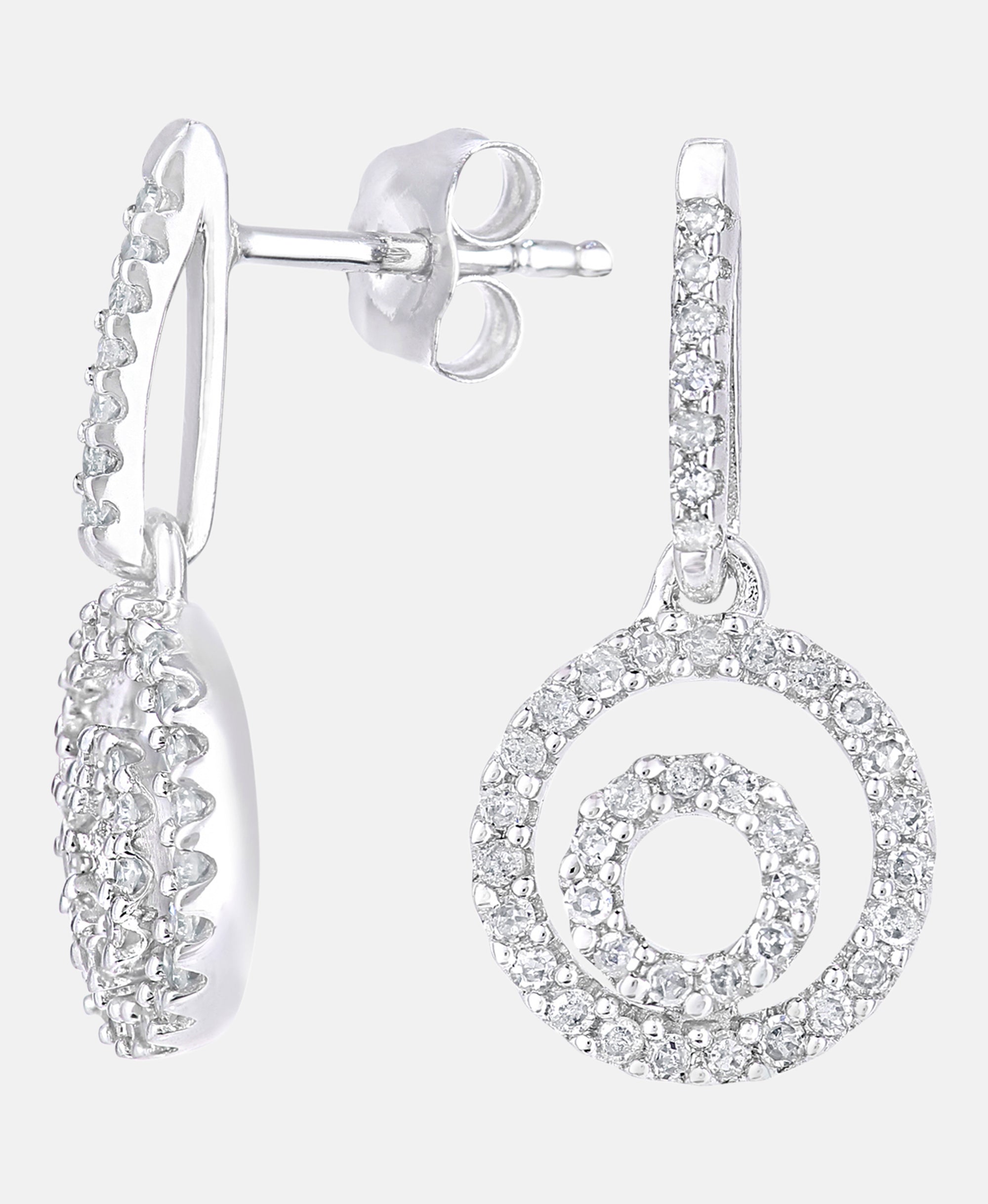 DIAMANT LETERNEL Earrings Silver