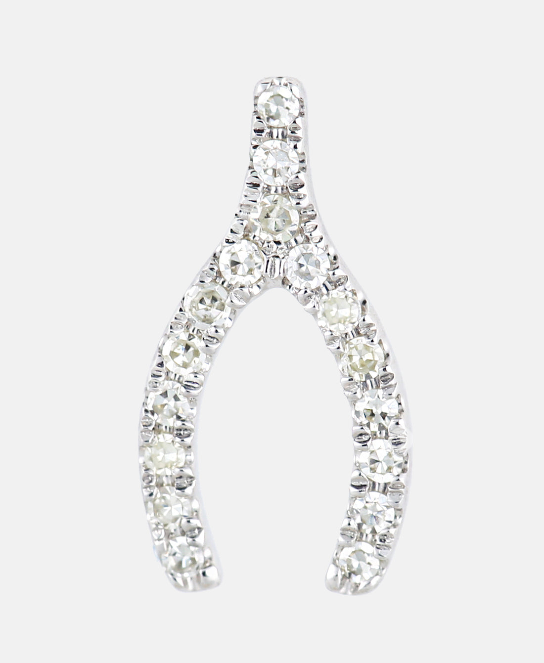 Ohrringe aus 375 Weißgold mit 0.1 Karat Diamant