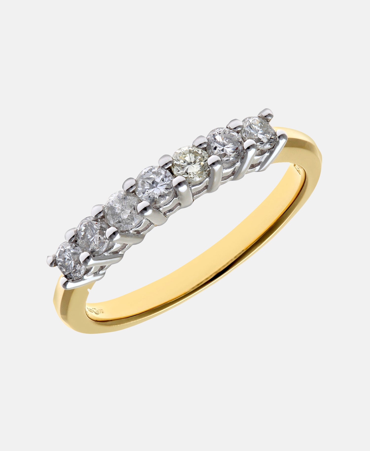 Eternity-Ring aus 750 Gelbgold mit 18 Karat Diamant