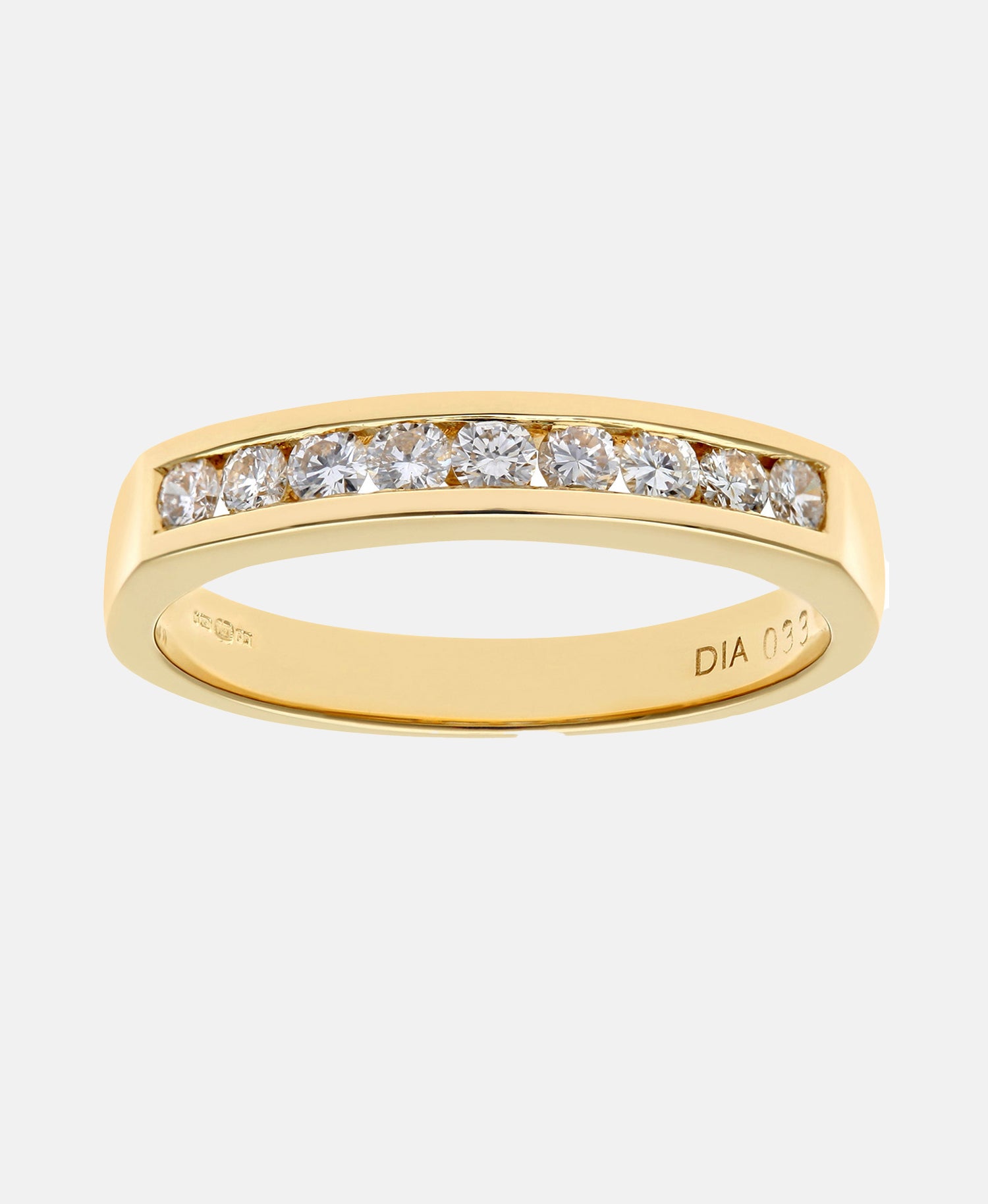 Eternity-Ring aus 750 Gelbgold mit 0.33 Karat Diamant