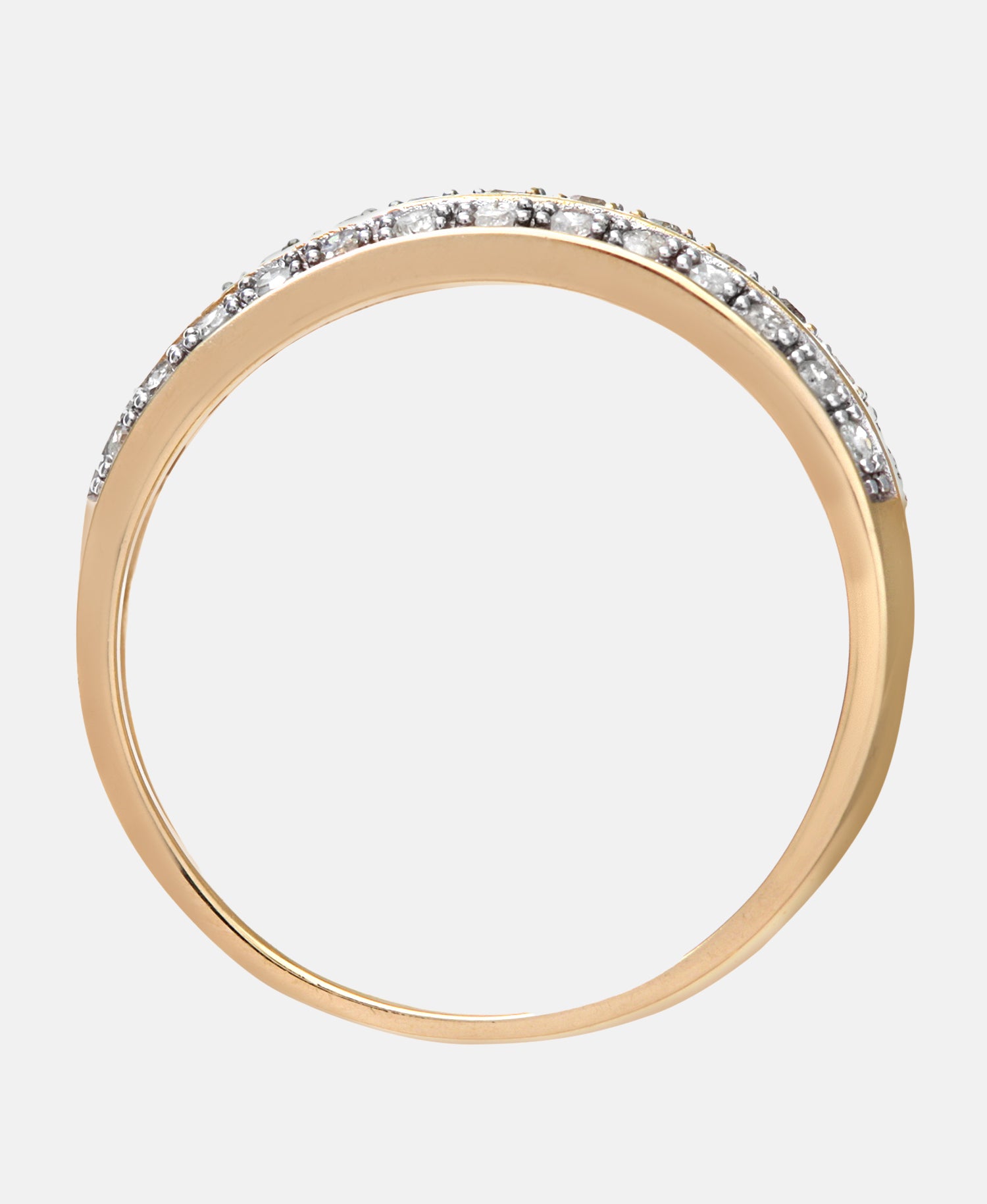 Eternity-Ring aus 375 Gelbgold mit 0.25 Karat Diamant