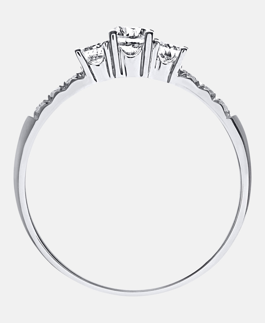 Verlobungsring aus 750 Weißgold mit Diamant