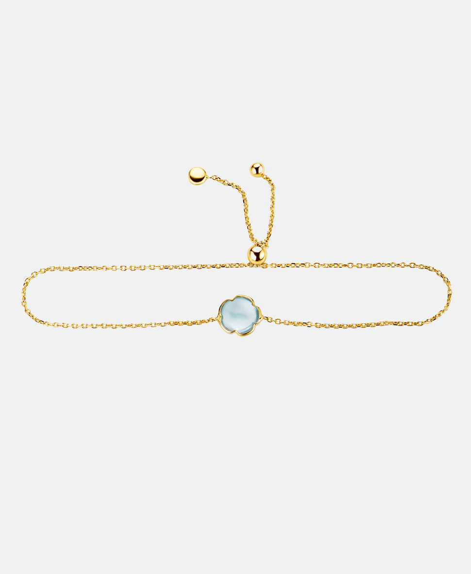 Armband aus 585 Gelbgold mit Topas