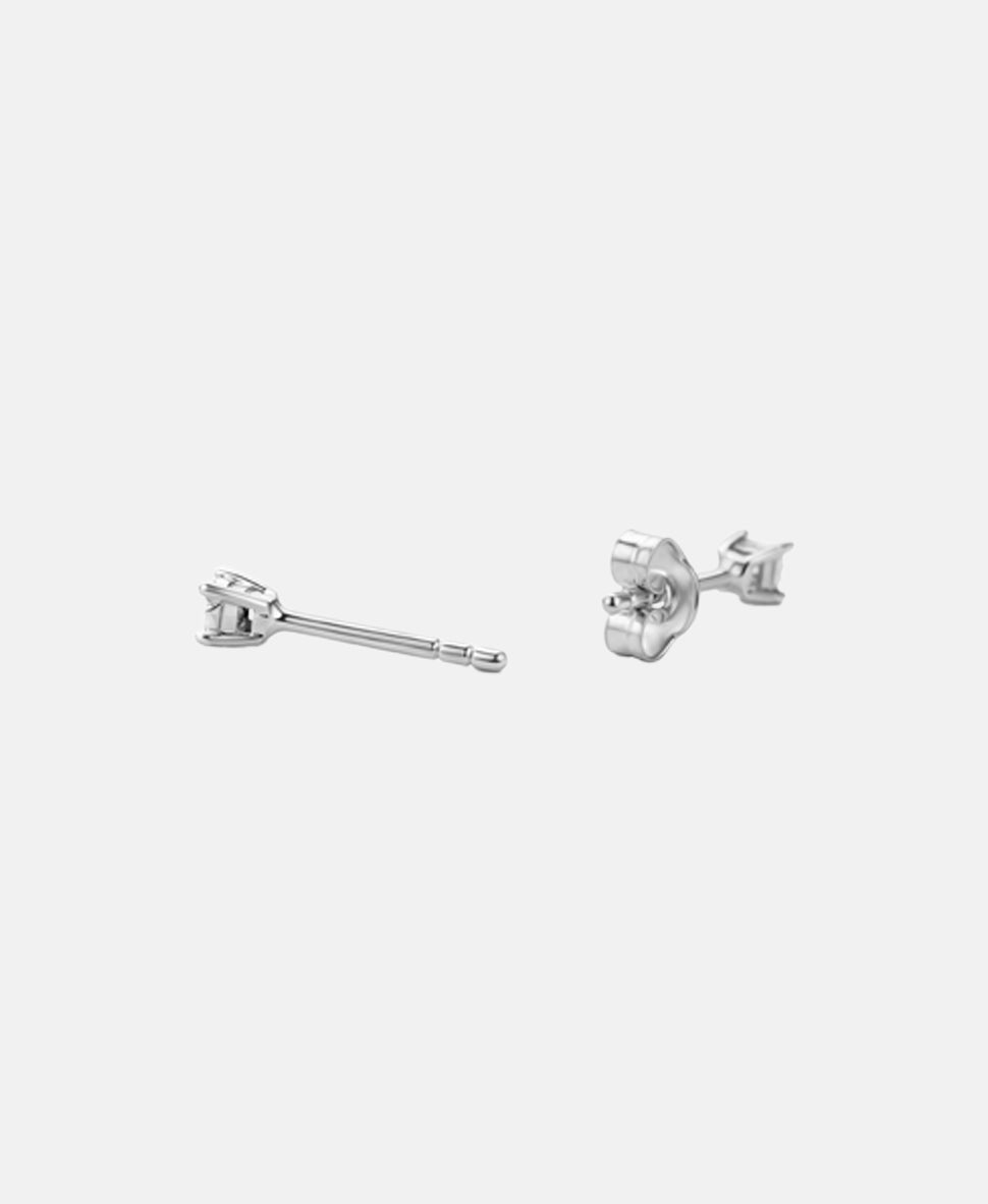 Ohrringe aus 375 Weißgold mit Diamant