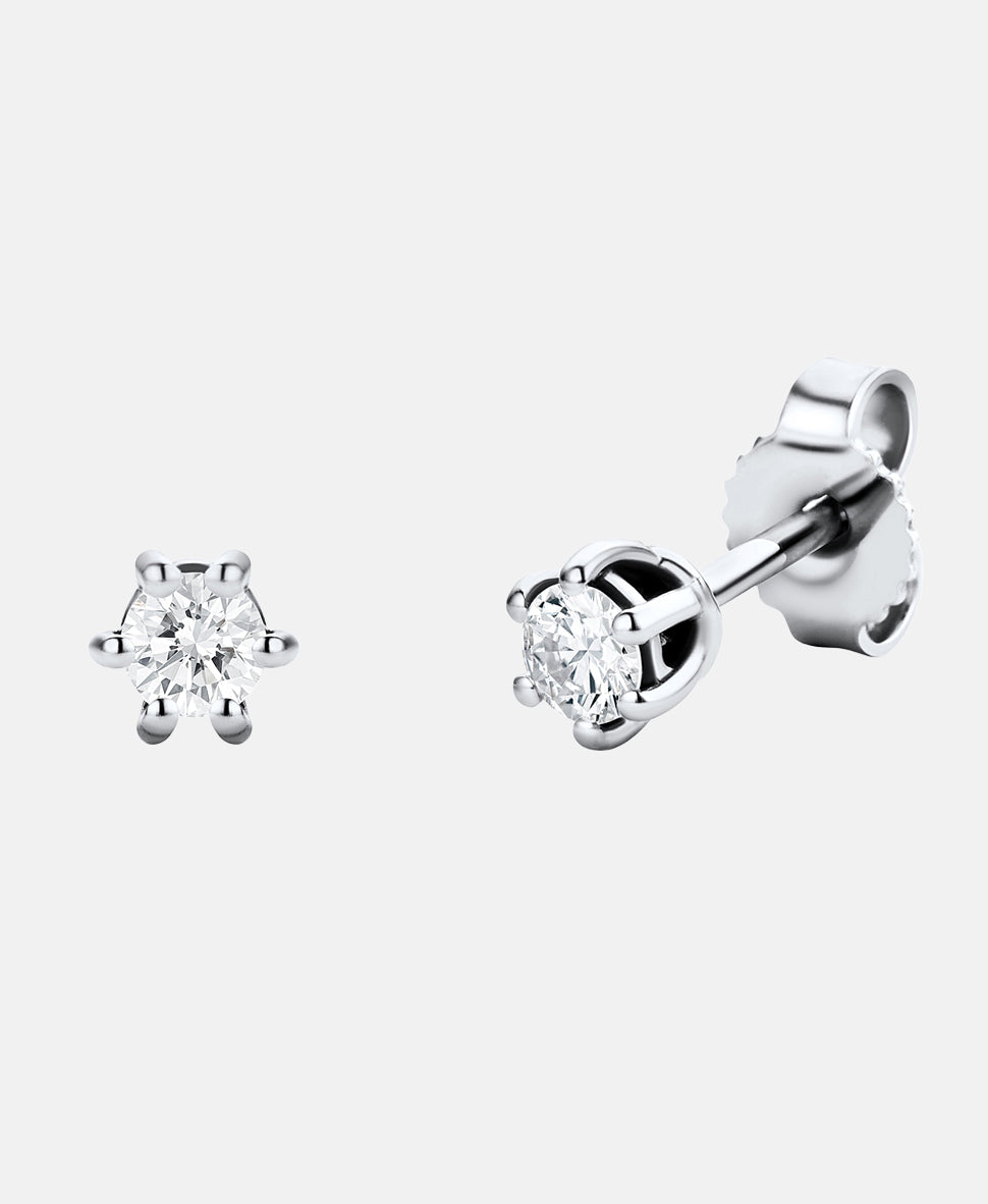 Ohrringe aus 585 Weißgold mit Diamant