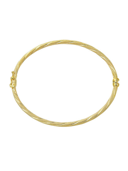 Armreif aus 375 Gelbgold gedreht