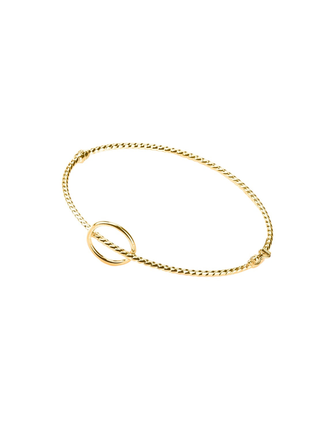 Armreif aus 375 Gelbgold gedreht