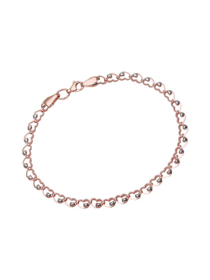 Armband aus 375 Roségold Herz-Design
