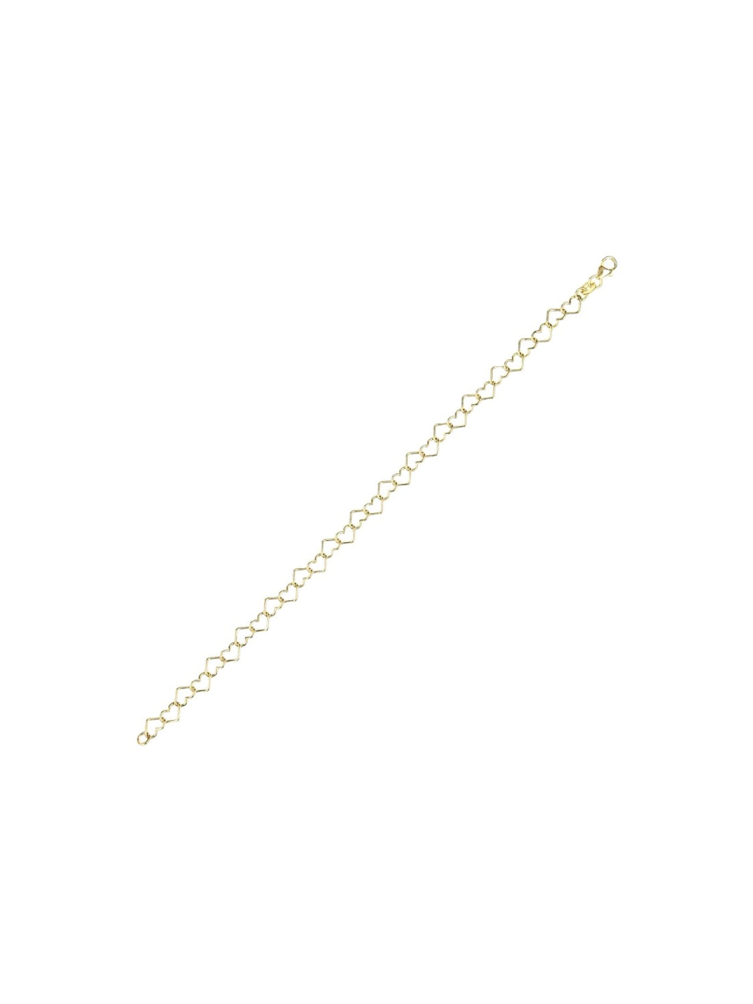 Armband aus 375 Gelbgold Herz-Design