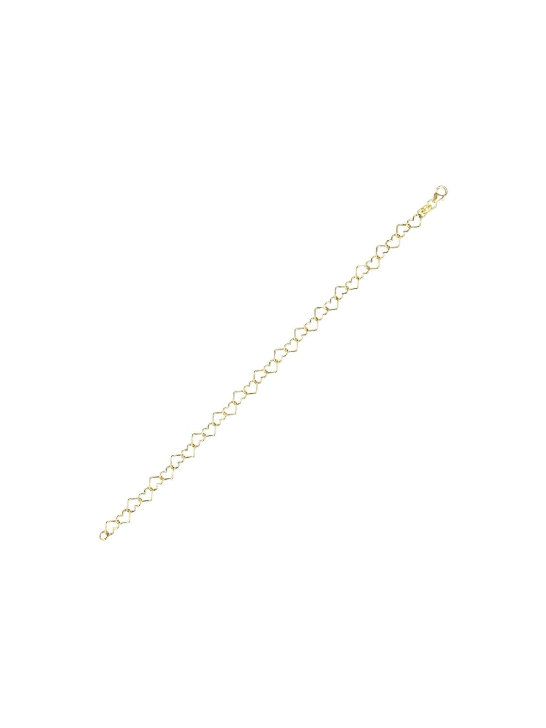 Armband aus 375 Gelbgold Herz-Design