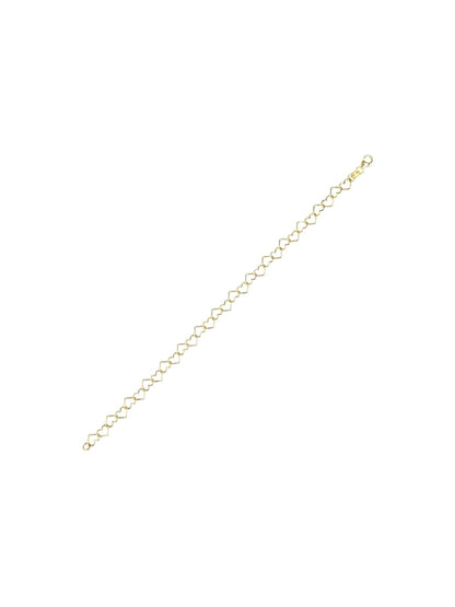 Armband aus 375 Gelbgold Herz-Design