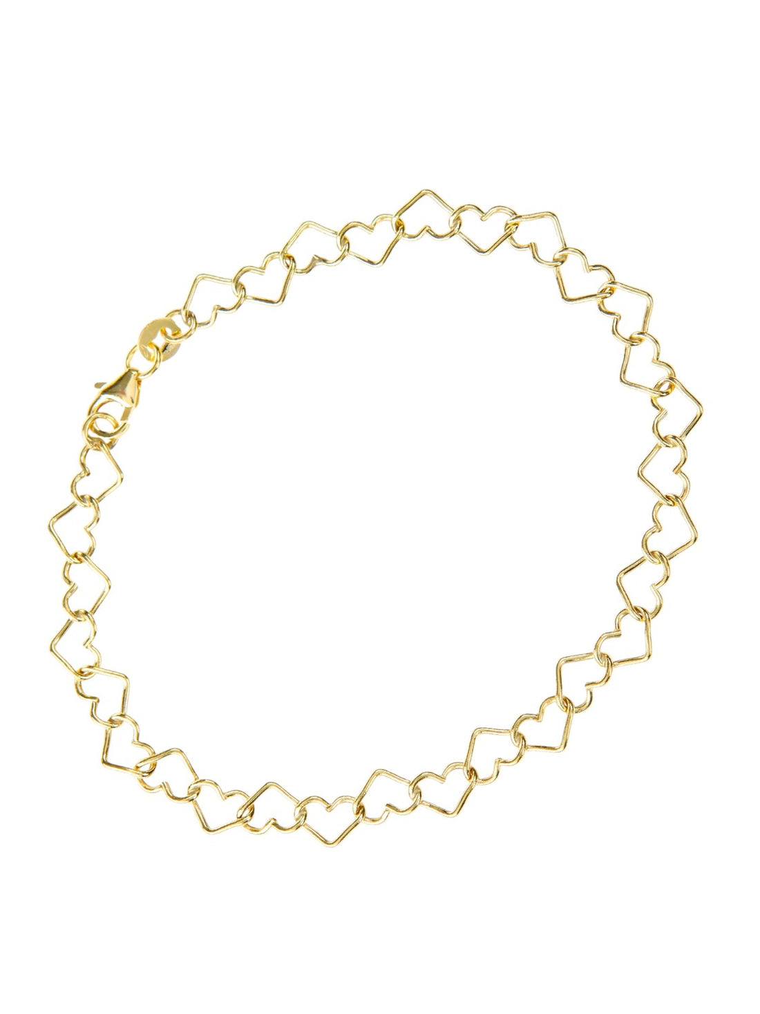 Armband aus 375 Gelbgold Herz-Design