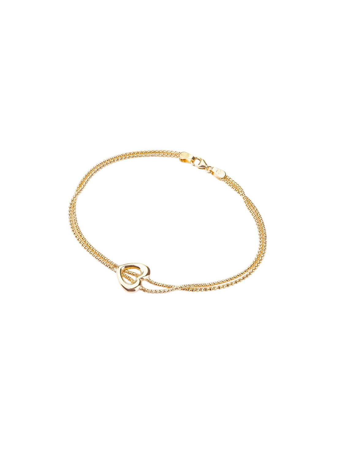 Armband aus 375 Gelbgold Herz-Design
