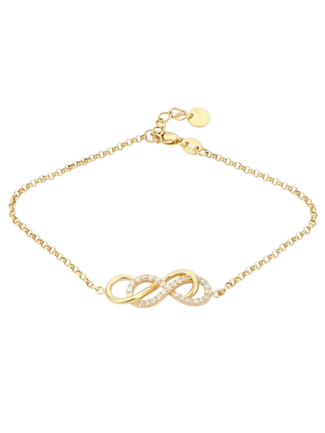 Armband aus 375 Gelbgold mit Zirkonia