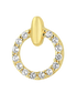 Stud earrings in 375 (9K) Yellow Gold with Cubic Zirconia