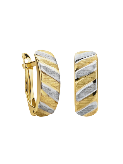 Hoop earrings in 585 (14K) Gold
