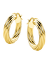 Hoop earrings in 585 (14K) Yellow Gold