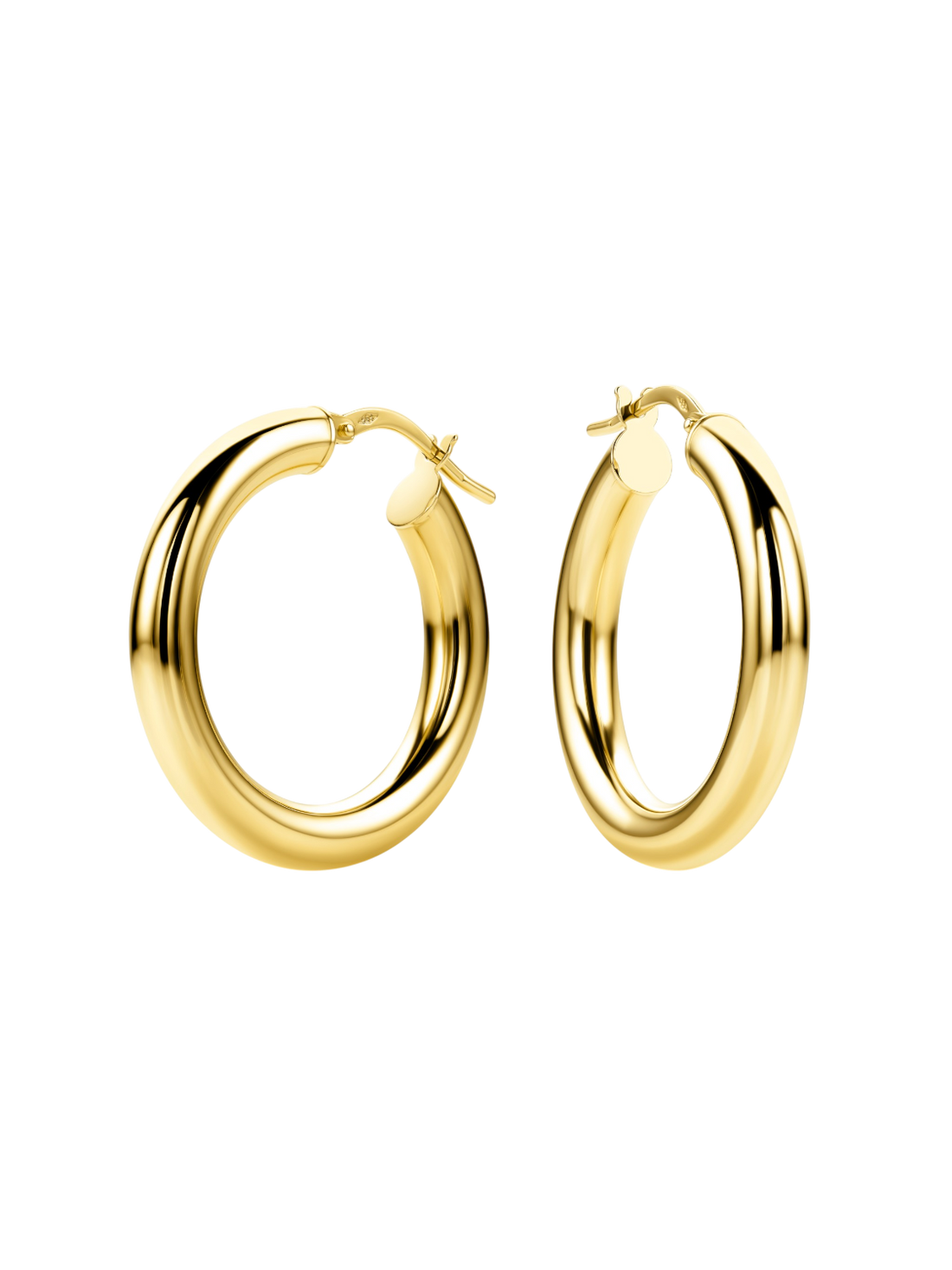 Hoop earrings in 585 (14K) Yellow Gold