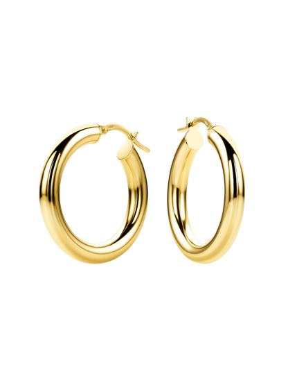 Hoop earrings in 585 (14K) Yellow Gold