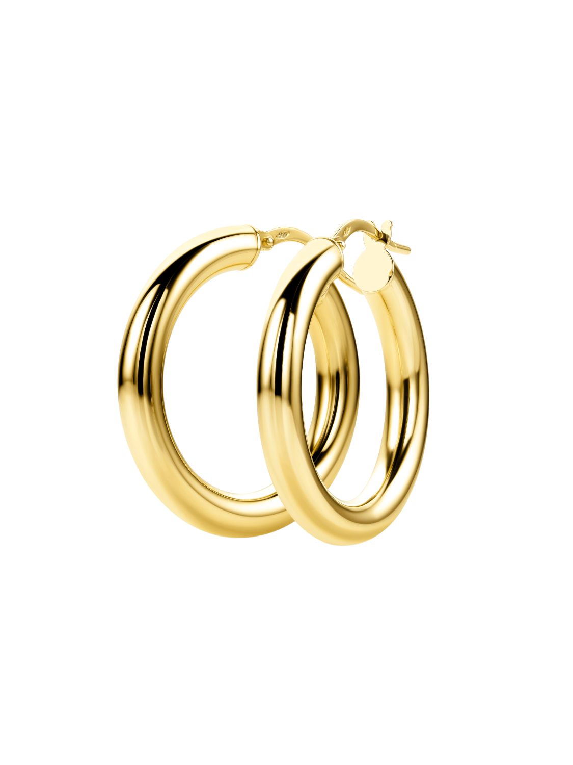 Hoop earrings in 585 (14K) Yellow Gold