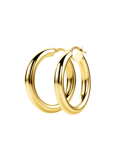 Hoop earrings in 585 (14K) Yellow Gold