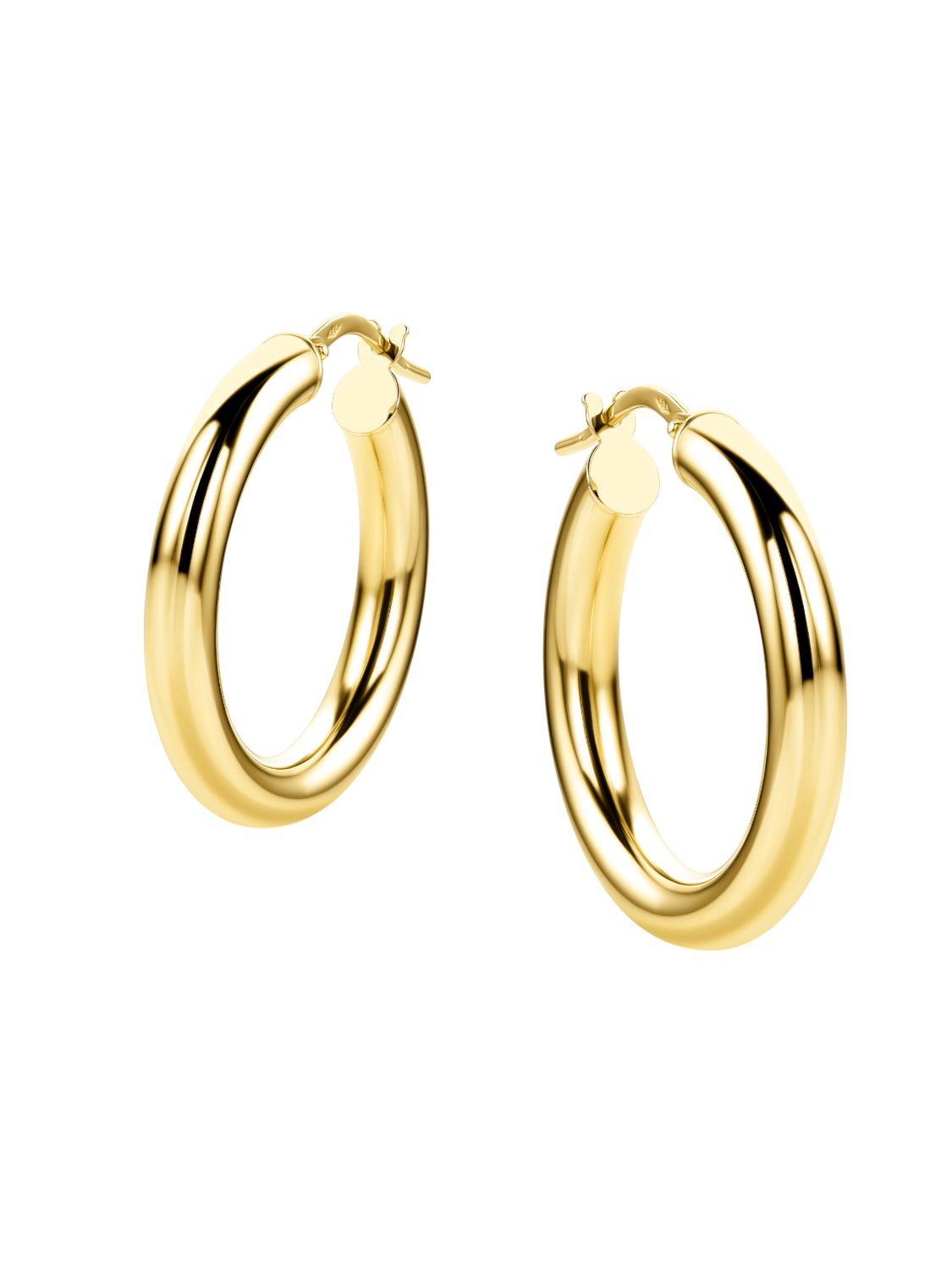 Hoop earrings in 585 (14K) Yellow Gold