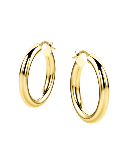 Hoop earrings in 585 (14K) Yellow Gold