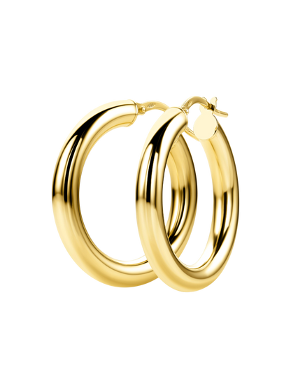 Hoop earrings in 585 (14K) Yellow Gold